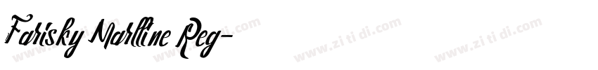 Farisky Marlline Reg字体转换